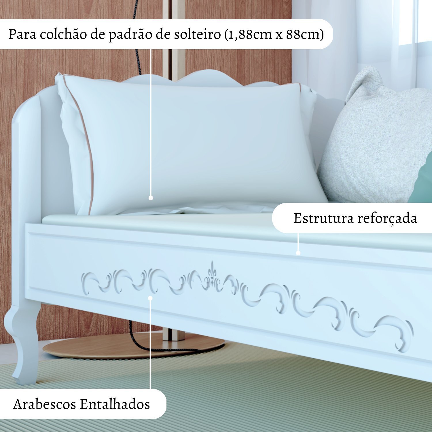 Cama Sofá Infantil Versailles - 7