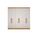 Ver imagem 1 de Modulado de Quarto Guarda Roupa C- 6 Portas e 8 Gavetas Freijo Cumaru C- Fendi