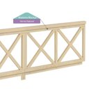 Ver imagem 4 de Grade de Proteção Dupla 100cm Casatema MadeiraOriginals Marrom