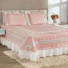 Colcha Queen Romantica Micropercal 200 Fios 5 Peças - Rose - 1