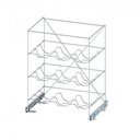 Ver imagem 1 de Adega Aramada de Vinho Deslizante Ellite 9 Garrafas Cromada 30x45x55cm Dimec