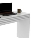 Ver imagem 5 de Mesa Escrivaninha para Escritório com 1 Gaveta Ripada 90 Cm Cor:branco