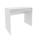 Ver imagem 7 de Mesa Escrivaninha para Escritório com 1 Gaveta Ripada 90 Cm Cor:branco