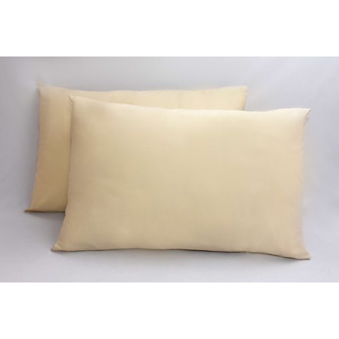 Kit 2 Fronhas king 50x90 100% Algodão 200 Fios Bainha Caqui