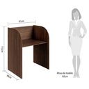 Ver imagem 2 de Mesa De Trabalho Call Center 1 Lugar 91Cm Web15 G04 Málaga