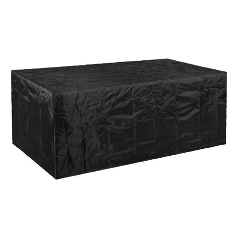 Capa Impermeável Compatível Sofá 260x130x110 Preta Lisa