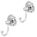 Ver imagem 1 de Kit 2 Gancho Cabideiro Porta Toalha Metal Cromado Parede
