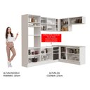 Ver imagem 6 de Armário de Cozinha Completa de Canto 419cm Branco/Preto Glamy Madesa 01