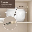 Ver imagem 7 de Paneleiro Armário Cozinha para Forno/Micro-Ondas 2 Portas Suspenso Milano Multimóveis MP2418 Vanilla