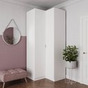 Ver imagem 2 de Guarda Roupa de Canto Reto Modular com 3 Prateleiras 2 Gavetas Hera CabeCasa MadeiraOriginals