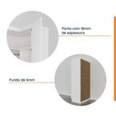 Ver imagem 7 de Guarda Roupa de Canto Reto Modular com 3 Prateleiras 2 Gavetas Hera CabeCasa MadeiraOriginals