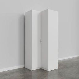Guarda Roupa de Canto Reto Modular com 3 Prateleiras 2 Gavetas Hera CabeCasa MadeiraMadeira - 9
