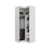 Guarda Roupa de Canto Reto Modular com 3 Prateleiras 2 Gavetas Hera CabeCasa MadeiraMadeira - 16