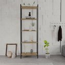 Ver imagem 6 de Estante para Livros Industrial Aço Multiuso 5 Prateleiras 187cmx60cmx30cm Active Yescasa