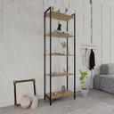 Ver imagem 7 de Estante de Livros Industrial 60CMX187CM Multiuso 5 Prateleiras 187CMX60CMX30CM Active Yescasa Marrom