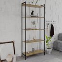 Ver imagem 1 de Estante para Livros Industrial Aço Multiuso 5 Prateleiras 187cmx80cm Active Yescasa