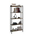 Ver imagem 2 de Estante de Livros Industrial 80CMX187CM Multiuso 5 Prateleiras Active Yescasa Marrom