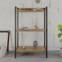 Ver imagem 6 de Estante de Livros Industrial 60CMX104CM 3 Prateleiras Active Yescasa Marrom