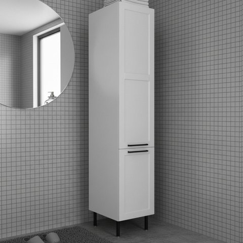 Armário Paneleiro Alto 40cm 2 Portas com Pés 100% Mdf Phoenix Móvel na Caixa