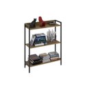Ver imagem 2 de Estante de Livros Industrial 80CMX104CM 3 Prateleiras Active Yescasa Marrom