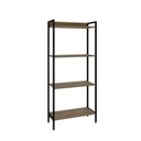 Ver imagem 3 de Estante de Livros Industrial 60CMX146CM Multiuso 4 Prateleiras Active Yescasa Marrom