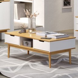 Conjunto Rack para Tv até 55 Polegadas e Mesa de Centro em Madeira Maciça Nórdica Yescasa - 7