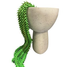 Cachepot Vaso Em Cimento Grey Top 20X16X16,5 Cm - 3