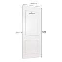 Ver imagem 3 de Folha de Porta Madeira 210x80cm Decorada com Boiserie Casablanca