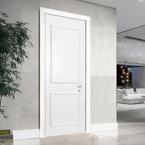 Folha de Porta Madeira 210x82cm Decorada com Boiserie CasaBlanca