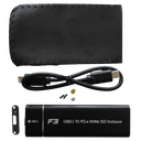 Ver imagem 3 de Case Adaptador HD M.2 NGFF ou NVMe Para Type-c/ USB3.0 CS-ADP-NGFF/NVME 1447
