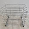 Tulha Aramada Deslizante 45cm x 37,5cm Cesto Roupa Suja com Corrediça para Banheiro Cromado - 5