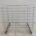 Ver imagem 2 de Tulha Aramada Deslizante 45cm x 37,5cm Cesto Roupa Suja com Corrediça para Banheiro Cromado