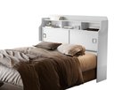Ver imagem 5 de Cabeceira Box Jessica Branco para Colchão Queen 1,60 com 2 Portas Nichos e Prateleiras de Mdf