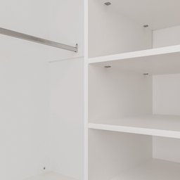 Guarda Roupa de Canto Closet Modular com 6 Prateleiras Hera CabeCasa MadeiraMadeira - 12