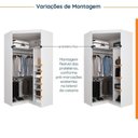 Ver imagem 4 de Guarda Roupa de Canto Closet Planejado com 6 Prateleiras Hera CabeCasa MadeiraOriginals
