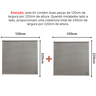 Persiana Pvc Trilho Metálico 240larg X 220alt Cinza (2 Pçs) - 2