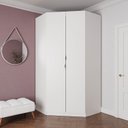 Ver imagem 2 de Guarda Roupa de Canto Closet Modular com 6 Prateleiras Hera CabeCasa MadeiraOriginals