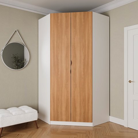 Guarda Roupa de Canto Closet Modular com 6 Prateleiras Hera CabeCasa MadeiraOriginals