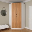 Ver imagem 2 de Guarda Roupa de Canto Closet Modular com 6 Prateleiras Hera CabeCasa MadeiraOriginals