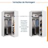 Guarda Roupa de Canto Closet Modular com 6 Prateleiras Hera CabeCasa MadeiraMadeira - 5