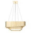 Ver imagem 1 de Pendente Doble Quadrado 60cm - 5 Luzes Adrilustres Marfim