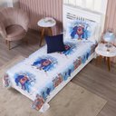 Ver imagem 1 de Colcha Cobre Leito Solteiro Infantil Menina Personagens de Desenho Animado + Capa de Almofada:elsa