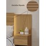 Cabeceira para Cama de Casal Extensível Casal / Queen / King com 2 mesa de Cabeceira 100% MDF Granada - 6
