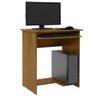 Mesa de Computador Prática Escrivaninha Retrô Escritório Quarto Office Consultório - Freijó - - 1