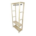 Ver imagem 2 de Guarda-Roupa Closet Mini Macapá 180X75X33 em Madeira de Pinus Cubomob Preto