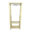 Ver imagem 4 de Guarda-Roupa Closet Mini Macapá 180X75X33 em Madeira de Pinus Cubomob Preto