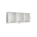 Ver imagem 3 de Módulo Planejado Ponte para Guarda Roupa 3 Portas Hera CabeCasa MadeiraOriginals Madeiramadeira Branco/Algodão
