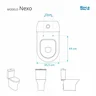 Assento Sanitário MDF Soft Close Nexo Onix (Preto Fosco) para Vaso Roca com Ferragem Dourada - 3