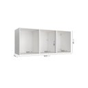 Ver imagem 3 de Ponte Planejada 3 Portas Hera CabeCasa MadeiraOriginals Branco/Algodão/Louro