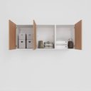 Ver imagem 5 de Ponte Planejada 3 Portas Hera CabeCasa MadeiraOriginals Branco/Algodão/Louro